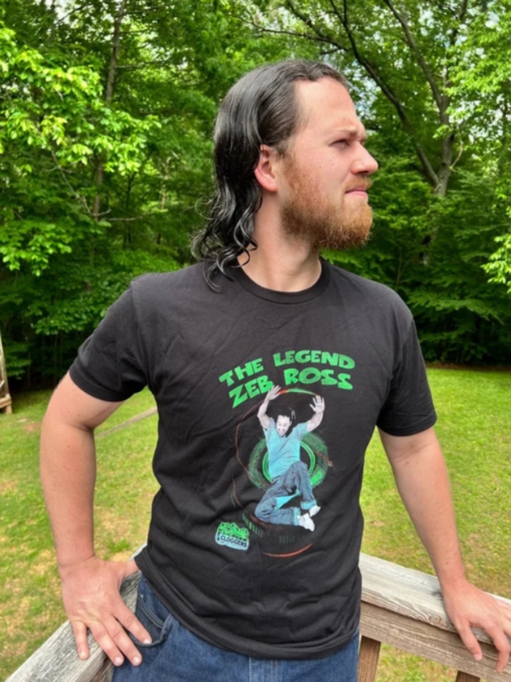 Mens "The Legend Zeb Ross" Graphic T-Shirt Size Large